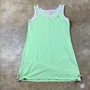 Lilly Pulitzer Green and Pink Tank Pique Dress
Size: small